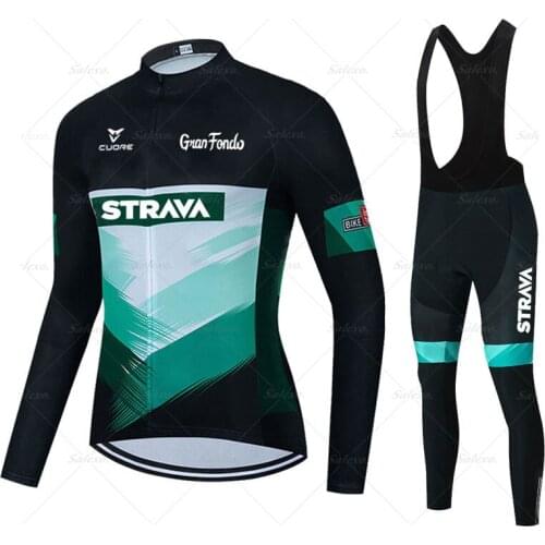 RCC Spring Autumn Cycling Jersey Set Pro Team Men Long Sleeve Jersey Suit Outdoor Riding Bike MTB Cycling Clothing Bib Pants Set