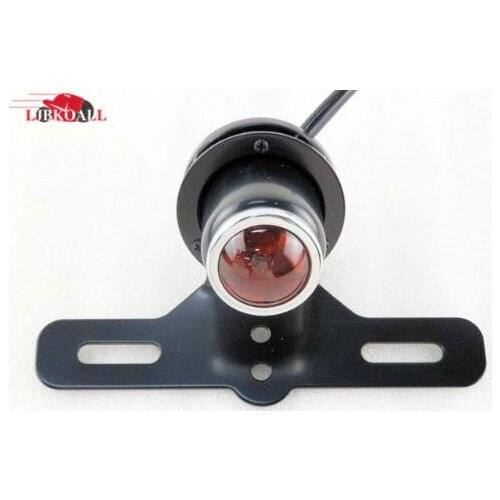 Universal Motorcycle Metal Black Tail Brake Light Lamp For Honda Suzuki Kawasaki Yamaha Harley Bobber Chopper Cafe Racer