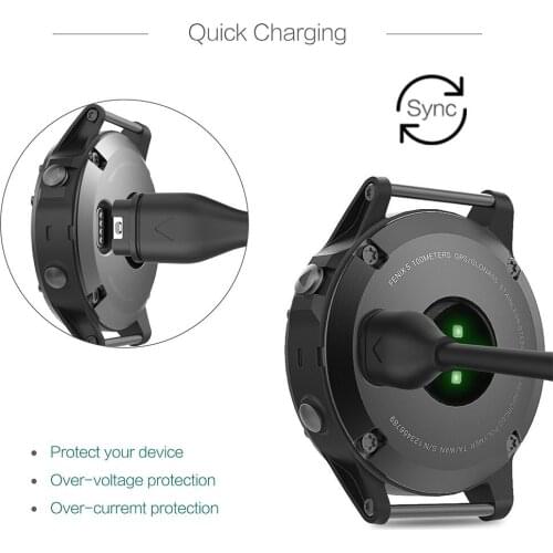 USB Data Sync Cable Charger for Garmin Vivoactive 3,Approach S60 Fenix 6 6X 6S Venu Smartwatch Accessories