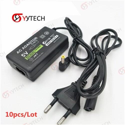 YYTECH EU/US Plug 5V Home Wall Charger Power Supply AC Adapter for PSP 1000 2000 3000 Charging Cable