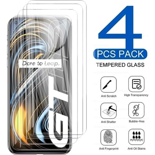 4PCS 9D Full Cover Protective Glass for OPPO Realme Realmi GT Neo 5G 2021 6.43'' Screen Protectors Armor Safety Protection Film