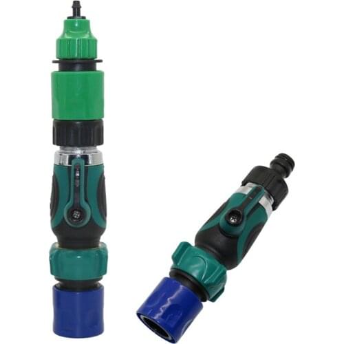 3/4" American Standard thread Valve with Quick Connectors Garden Irrigation fittings Water Kits connectors Pipe Adapter 1 set