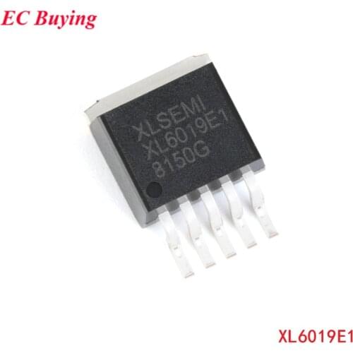 10pcs Original SMD XL6019E1 TO263-5 Step Down DC Power Converter Chip Step-Down Chip 180khz Integrated Circuit