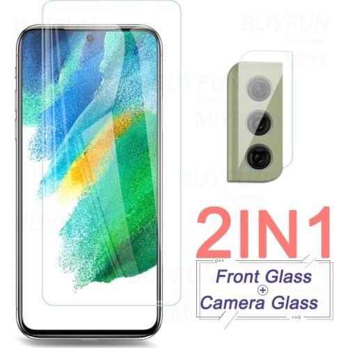 1to2 camera glass sumsung s21 fe protective glass for samsung galaxy s 21 fe s21fe s21 faith 2021 5g screen protector film cover