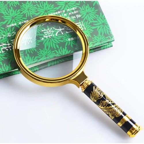 5X 60 70 80 90mm High Definition magnifying glass Handheld Optical Magnifier loupe for Jewelry Reading Map Newspaper