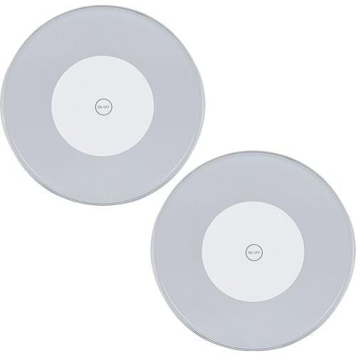 Acrylic Crystal Ultra-Thin Led Light Coaster Cocktail Coasters Flash Bar Bartender Lighting Base Lamp Placemat for Dining Table