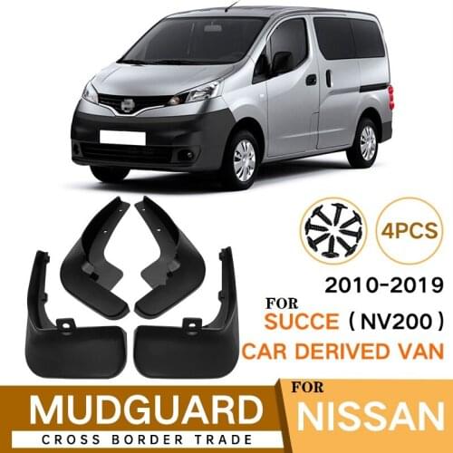 Car Mudflap FOR Nissan Succe NV200 2010-2019 Car Fender Mud Flaps Guard Splash Flap Mudguards Accessories 4PCS