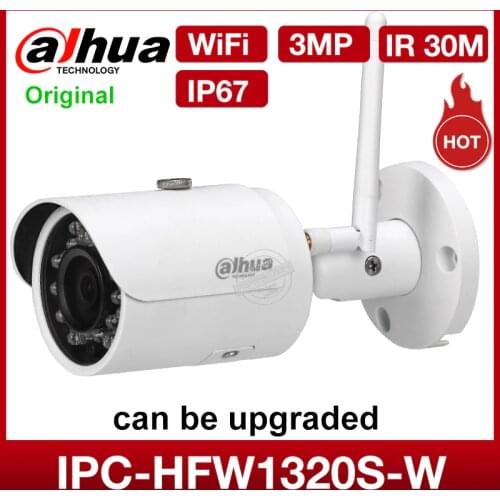 DaHua IPC-HFW1320S-W 3MP Mini Bullet IP Camera Day/ Night infrared CCTV Camera Support IP67 Waterproof Security Camera System