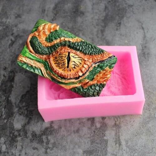 Dragon Eye Pattern Soap Silicone Mold Crafts Party Dessert Cake Baking Mold Clay Plaster DIY Decorating Art Crafts