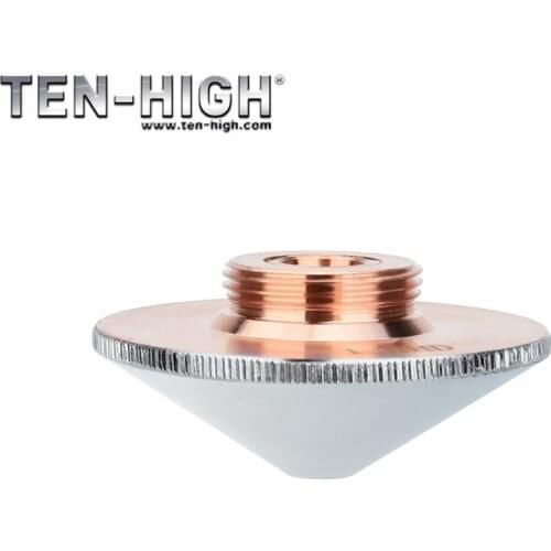 TEN-HIGH Fiber Laser Cutting Nozzle For Precitec 28 32 mm Laser Head Double Layer Caliber 0.8 1.2 1.4 2.5 3 4 mm free shipping
