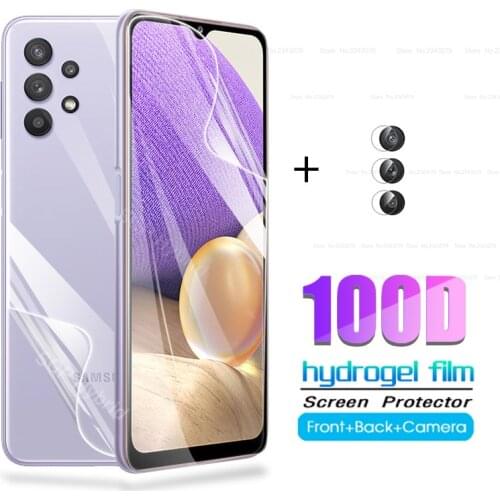 Front back hydrogel film for samsung a32 screen protector for samsung galaxy a32 a 32 32a a326f protective film samsunga32 glass