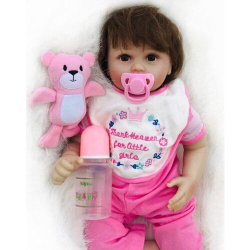 NPKDOLL 20 inch bebe reborn doll Soft Vinyl Silicone reborn baby dolls lifelike newborn babies Toy for Girls Birthday Gift