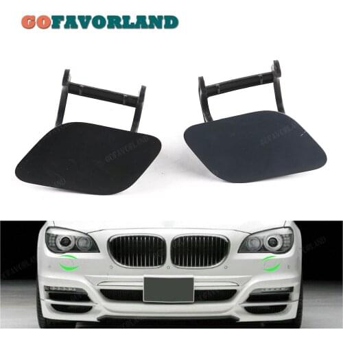 Left Right Pair Unpainted Headlight Washer Nozzle Cover Flap 51117210881 51117210882 For BMW F01 F02 740i 750i 760i 2009-2013