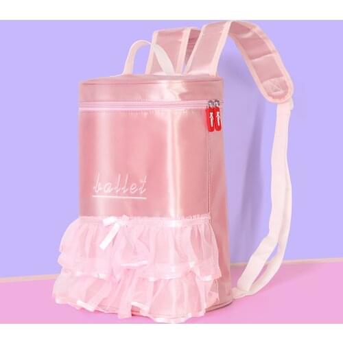 Nylon Lace Ballet Dance Bag Pink Backpack Canvas Embroidered Handbags Durable Adult Girls Kids Duffle Bag