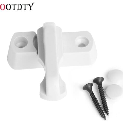 OOTDTY Plastic Child Safe Security Window Door Sash Lock Safety Lever Handle Sweep Latch