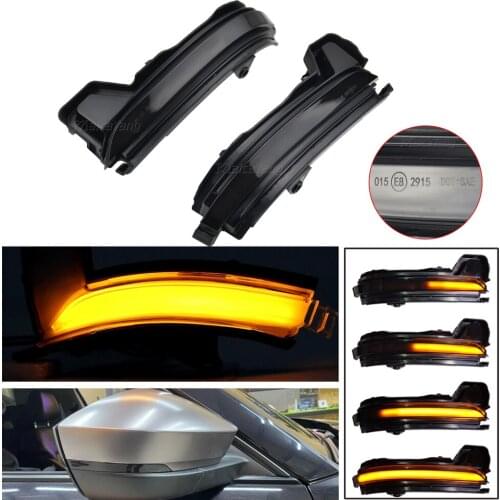For Skoda Kodiaq 2016 2017 2018 2019 2020 LED Turn Signal Light Rearview Side Mirror Sequential Dynamic Indicator Blinker
