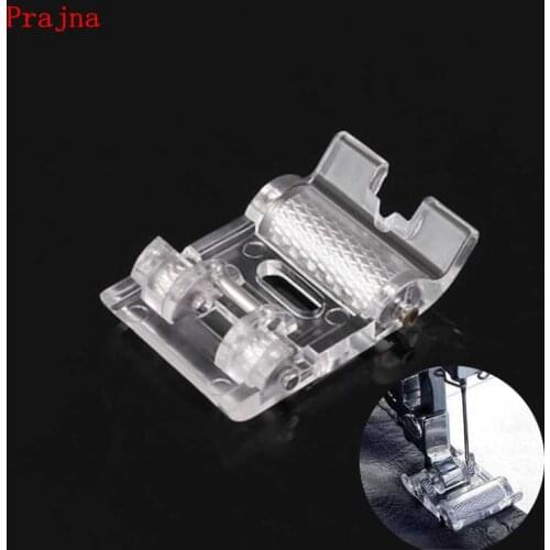 Presser Feet Low Shank Roller Presser Foot For Singer Household Sewing Machine DIY Apparel Sewing Accessories On Fabric Leather
