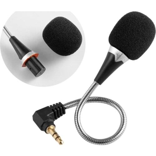 Mini 3.5mm Jack Plug Wired Audio Microphone Speaker Mic for Computer Laptop Notebook PC Skype Flexible Condenser Microphones