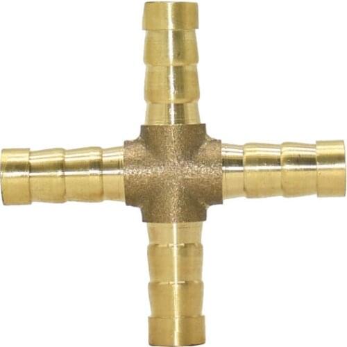 10mm 8mm hose 4 way cross Connector cross water splitter water hose connector 2pcs