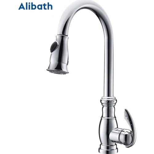 Kitchen Faucets Pull Out Kitchen Single Handle Rotatable Sink Faucets Water Mixer Water Sink Mixer Tap Robinet Cuisine