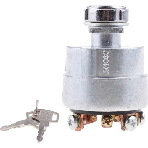 Universal Ignition Starter Cylinder Lock Switch Key For Farm Vehicle Tractor