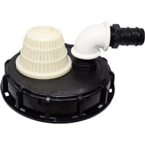 Output IBC Tank Adapter Lid with Suction Set & Suction Tube Ventilation for Pump Water Tight
