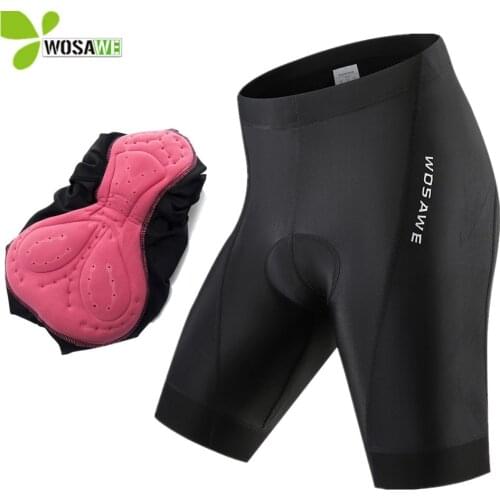WOSAWE Summer Cycling Short Womens Bike Bicycle Gel Padded Tights Clothing Quick Dry Breathable Outdoor Sports MTB Tight Shorts