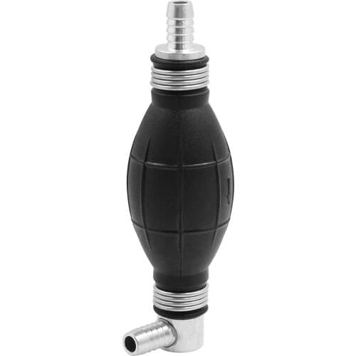 X Autohaux 10mm Black NBR Rubber Vacuum Petrol Fuel Line Pump Hand Primer Bulb for Car Boat