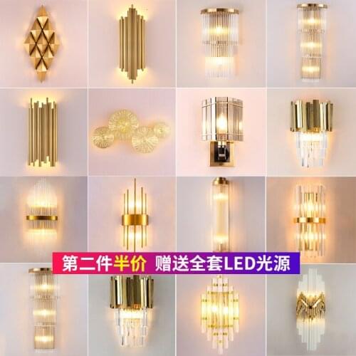 Japan luzes de teto настенные светильники nicho de parede iron led living room dining room bedside home deco bedroom lamp