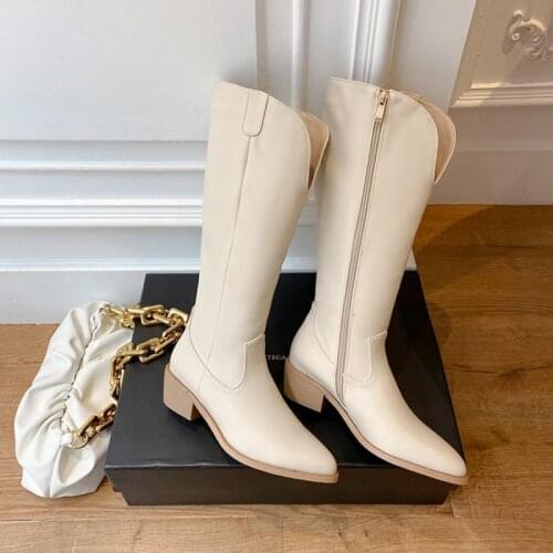 Women boots High Heels Wedges Long Boots Lady Riding Cowboy Boots Designer Pointed Toe Knee Thigh High Boots size 31-46 d-777