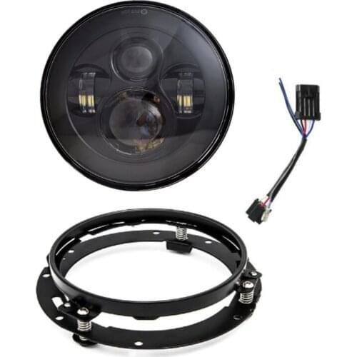 1PC 40W 7inch LED H4 Headlight Car Accessories for Lada Niva 4X4 Uaz Hunter for 1994-2013 Touring