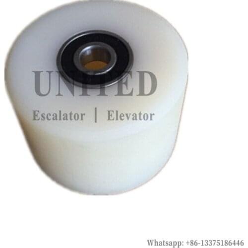 10pcs UNITED Escalator Pressure Belt Sprocket White Nylon GAA456CX3 OD76mm W54mm Bearing 6201-2RS or 6201