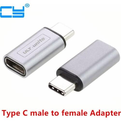 2017 NEW type Silver & Gray 10Gbps standard Metal USB-C USB 3.1 Type C male to female Adapter Connector converter USB3.1 type-c