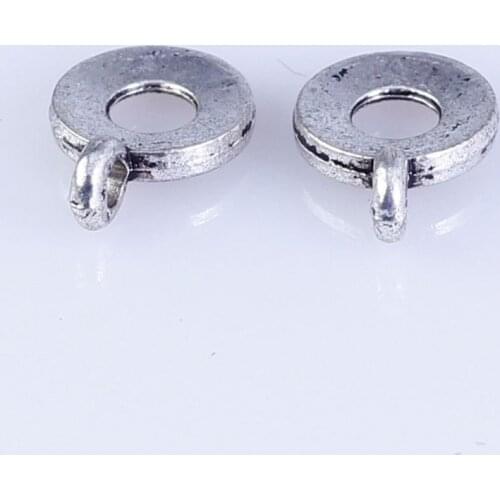 250pcs Tibetan Silver Metal DIY beads big hole round beads fit for style European Bracelets