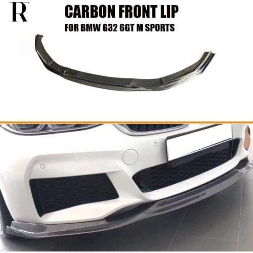 3D Style Carbon Fiber Front Bumper Chin Lip For BMW G32 6GT 630 640 With M Package 2017 UP
