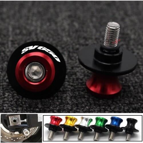 Motorcycle Accessories CNC Aluminum M8 Swingarm Spools Slider Stand Screw For Suzuki SV650 SV-650 2016