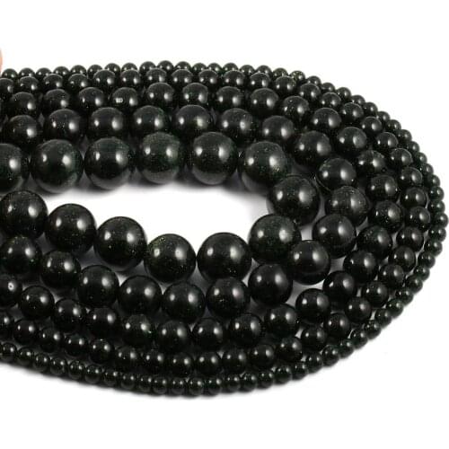 Natural Stone Beads Round Shape Sandstone Beads for Jewelry Necklace Bracelet Making Size 4mm / 6mm / 8mm / 10mm / 12mm