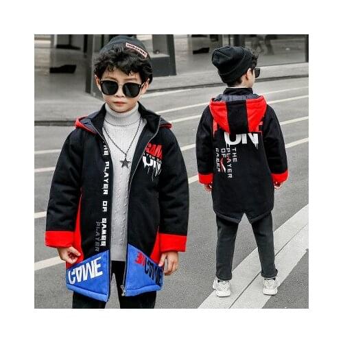 Childrens Winter Clothes Baby Boys Warm Thick Down Coats Kids Long Casual Hooded Jackets Childrens Boys Outwear Teens Parkas