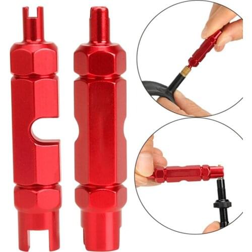 1Pcs Bike Valve Tool MTB Road Bike Valve Core Extension Rod Remover Multifunction Anti-slip Air Valve Spanner Disassembly Tool