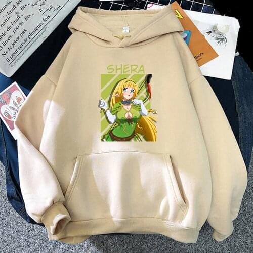 Kawaii Shera L. Greenwood Hoodies How Not To Summon A Demon Lord Hoodie Pullover Women Harajuku Winter Long-Sleeved Sweatshirts