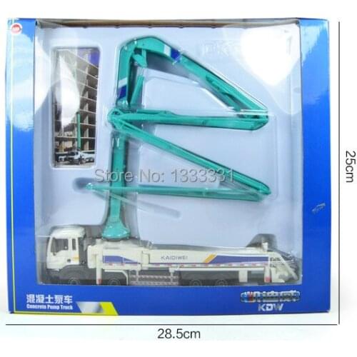 KDW Super cool alloy Engineering Vehicle model Wholesale children toy cars- concrete pump truck 1:55 kaidiwei similar as siku