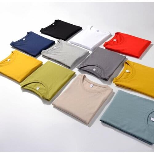 Summer Womens T Shirts Streetwear Harajuku Solid Color Cotton Tops Tee Female Casual Women Clothing Short Sleeve T Shirts Women