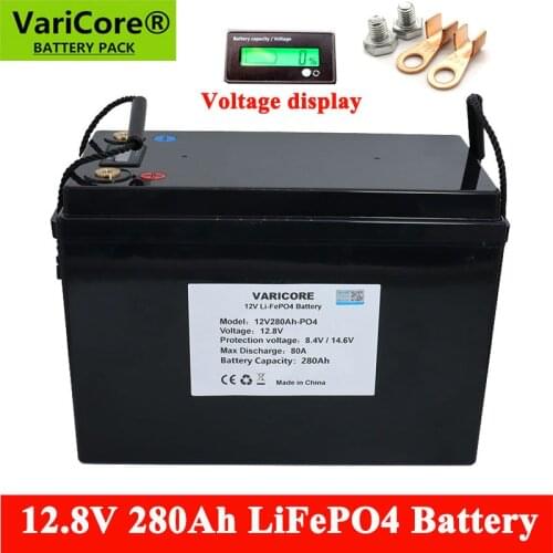 VariCore 12.8V 280Ah LiFePO4 battery 12V Lithium iron phospha For RV Campers Golf Cart Off-Road Off-grid Solar Wind batteries