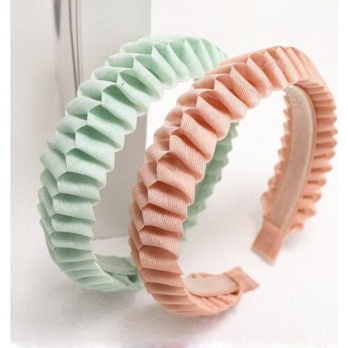 2020 Korean Hair Hoop Organza Tape Braid Hairband with Teeth Hair Accessories Fashion Cross Knot Headband for Ladies and girls