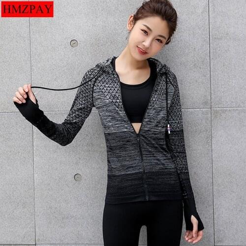 Yoga Clothing Sports Jacket Womens Cardigan Zipper Running Long-Sleeved Tight-Fitting Slim Fitness Spring And Summer Hooded Top