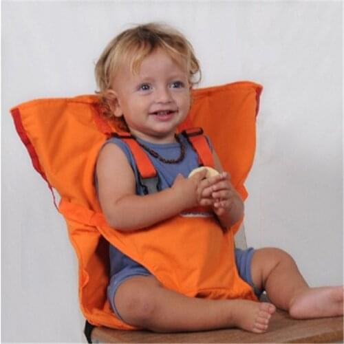 Portable Baby Seat Washable Infant Kids Chair Travel Foldable Lunch Dinning Cover Seat Saftety Belt Feeding High Chair