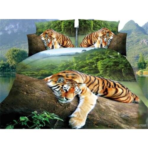 Bedclothes Western Style Comforter Bedding Sets Bed Set Linen Bedding 3d Tiger Duvet Cover Set Bedsheet Pillowcover Jogo De Cama