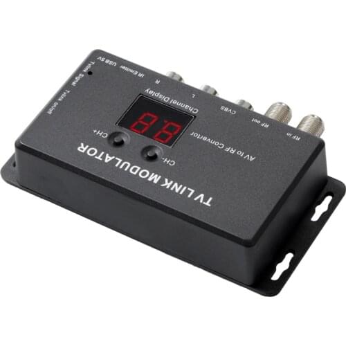 TM70 Converter Electronic UHF Mini Adjustable AV To RF Home Infrared Return Plastic Audio Video TV Link Modulator Professional
