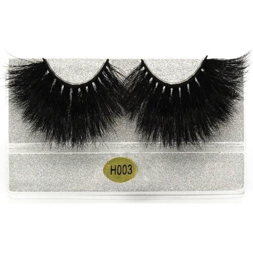 27mm 1 Pair 3D Mink Handmade False Eyelashes Extension Beauty Makeup Upper Real Cross False Eyelash Maquillaje Wholesale