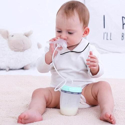 250ml Silicone Baby Feeding Bottle Drinking Water Bottle for Children with a Straw Hands-free Anti-colic Bottle Kids Sippy Cup